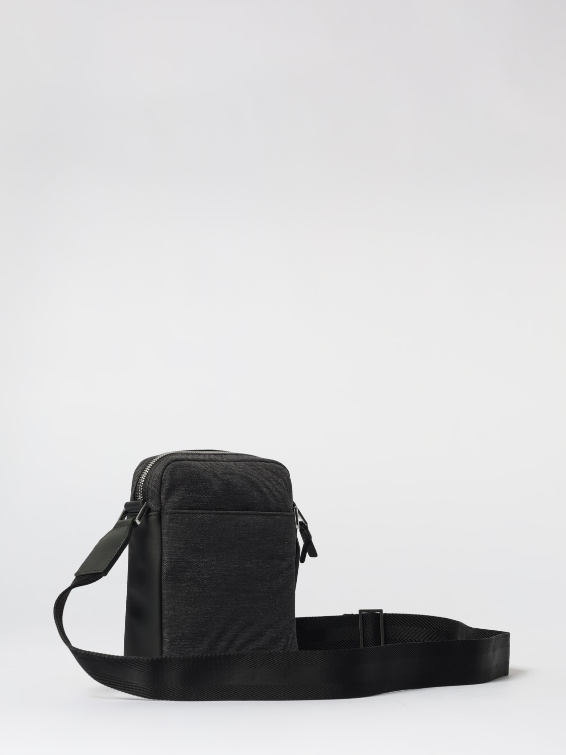 BOSS BORSA A TRACOLLA: Borsa Boss in canvas , Grigio - Img 2