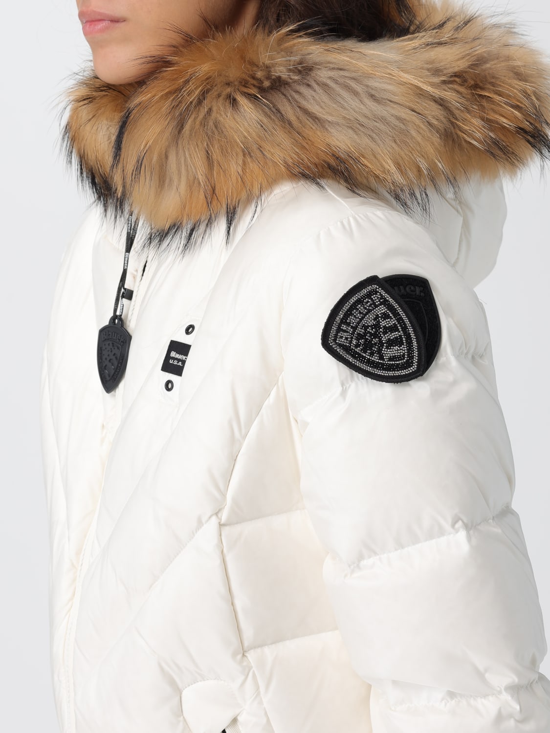 BLAUER JACKET: Jacket woman Blauer, White - Img 4