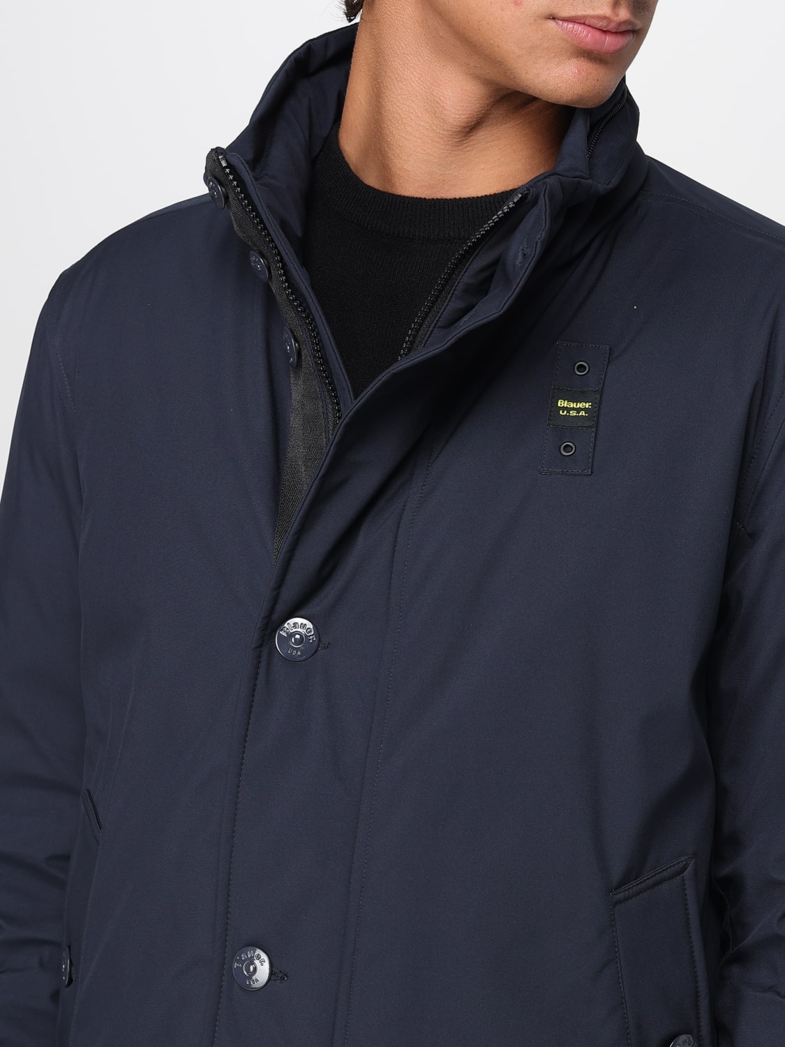 BLAUER VESTE: Manteau homme Blauer, Bleu - Img 4