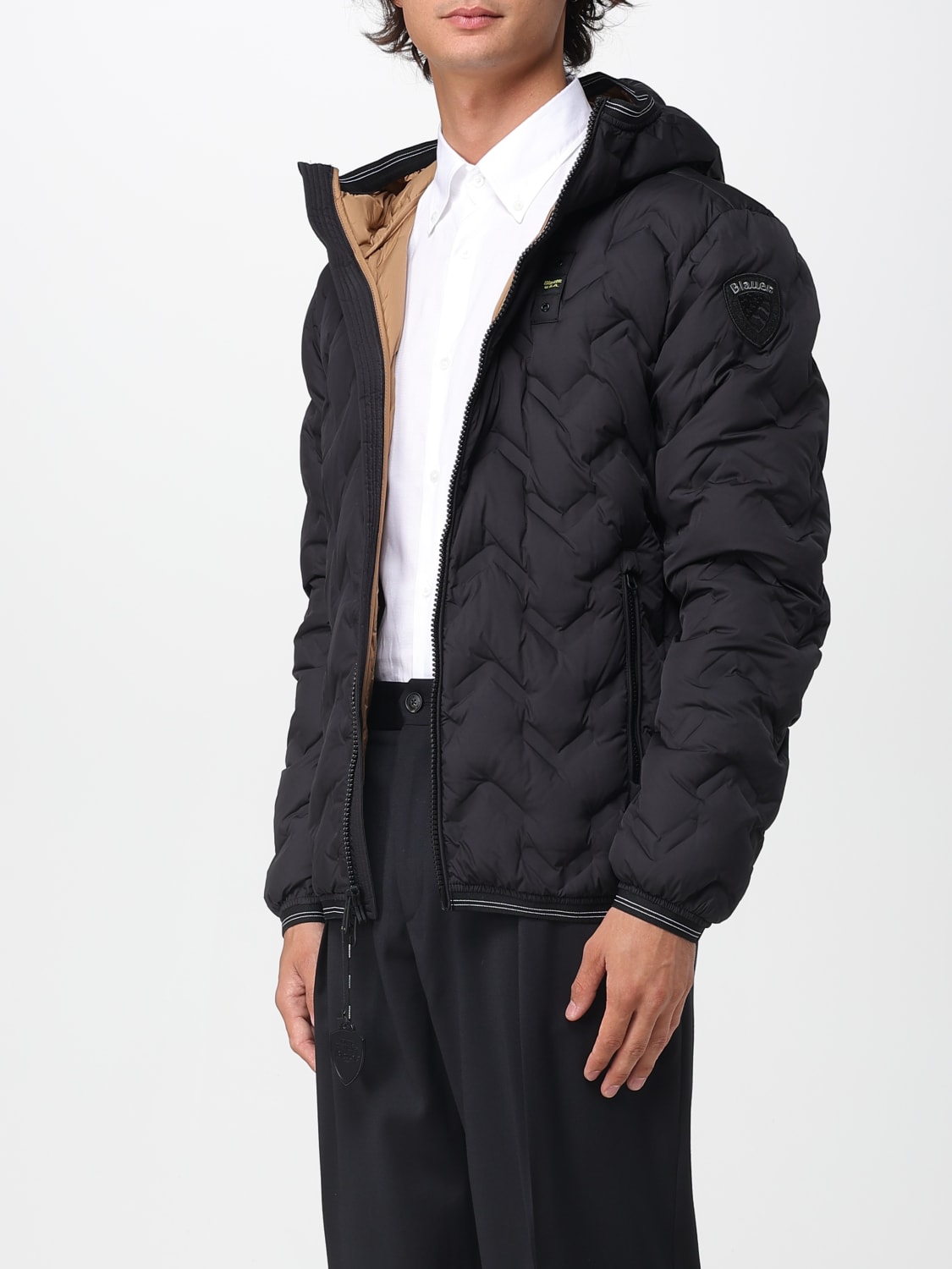 BLAUER JACKET: Jacket men Blauer, Black - Img 3