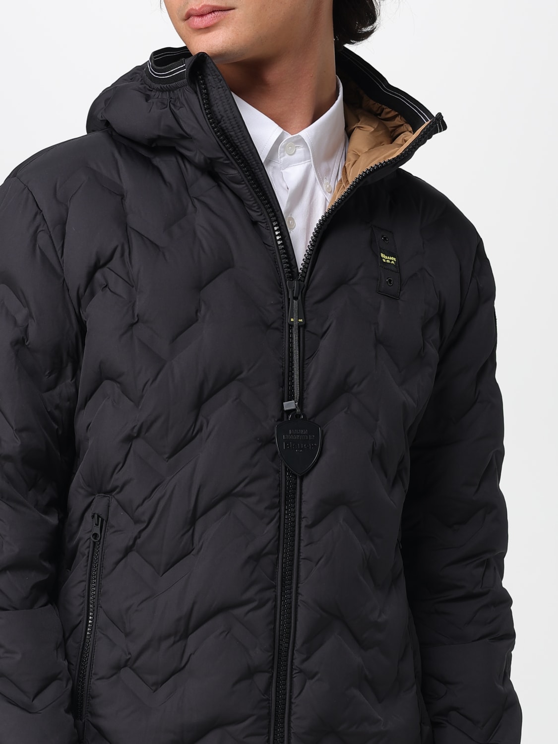 BLAUER JACKET: Jacket men Blauer, Black - Img 4