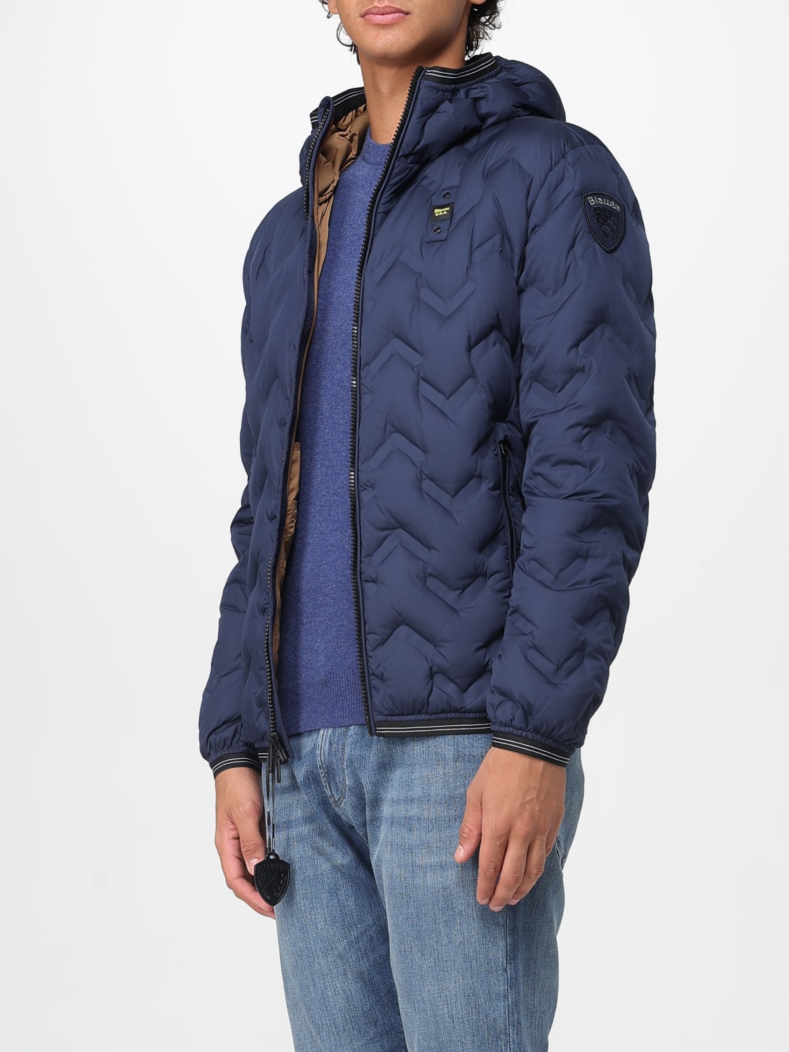 BLAUER КУРТКА: Куртка Мужское Blauer, Синий - Img 3