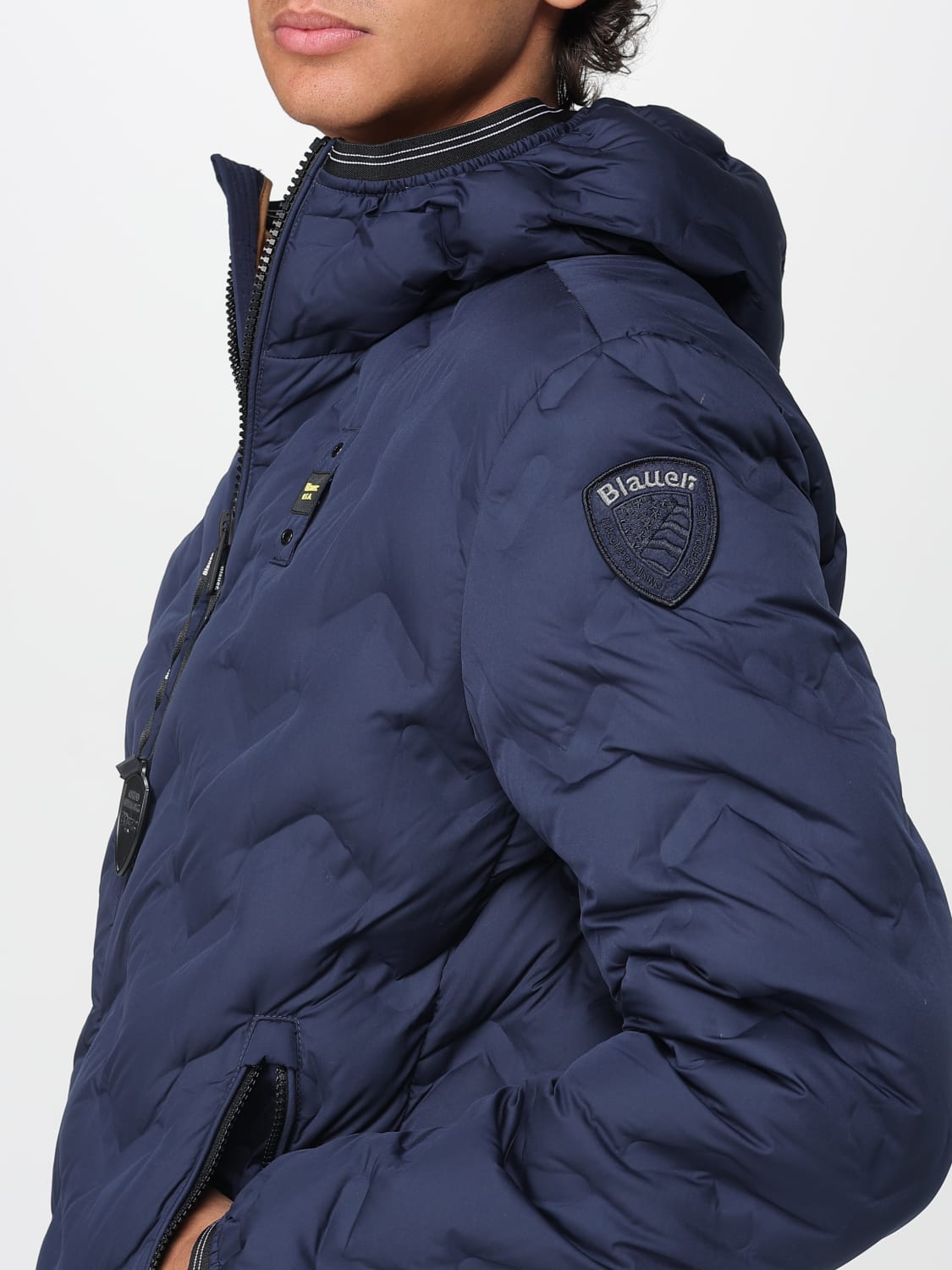 BLAUER КУРТКА: Куртка Мужское Blauer, Синий - Img 4