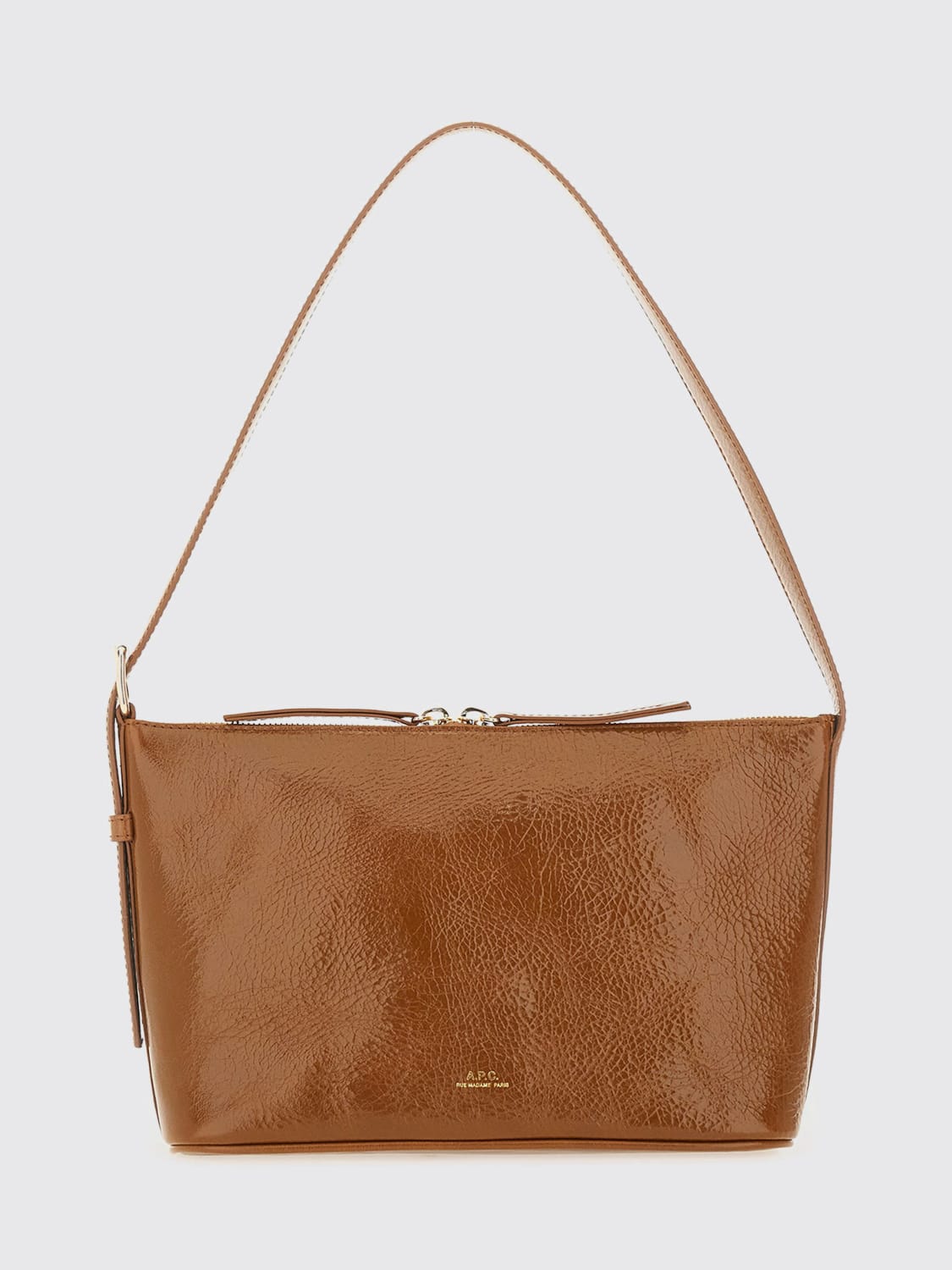 A.P.C. SHOULDER BAG: Handbag woman A.P.C., Brown - Img 1