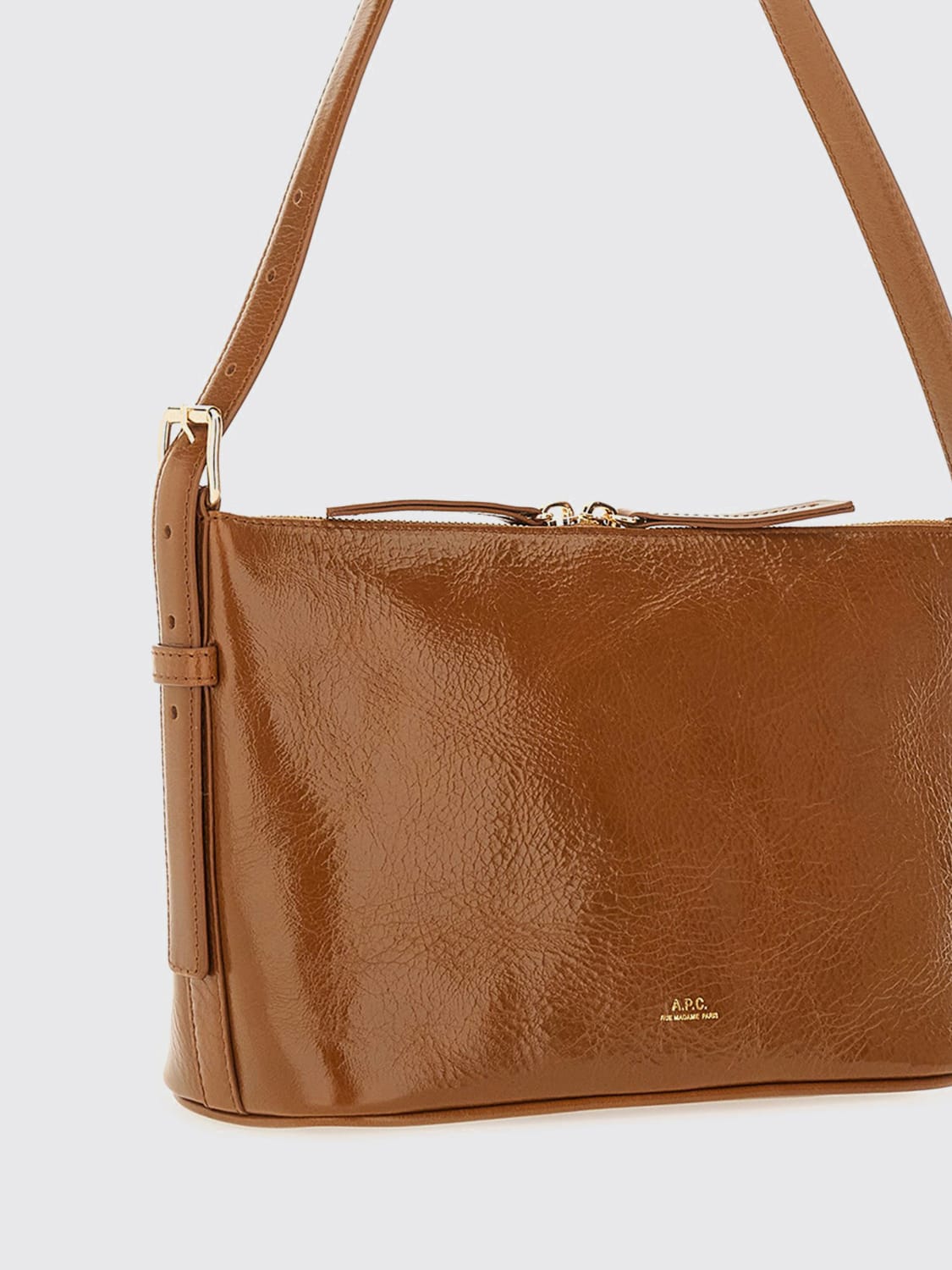 A.P.C. SHOULDER BAG: Handbag woman A.P.C., Brown - Img 3