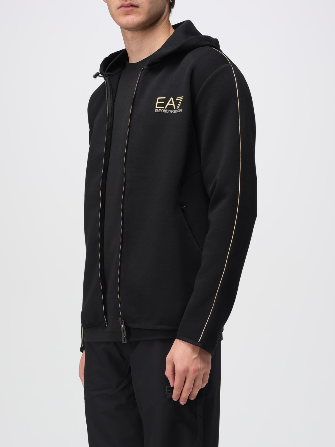 EA7 SWEATSHIRT: Sweatshirt men Ea7, Black - Img 3
