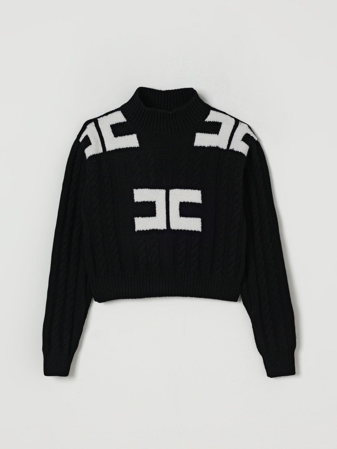 ELISABETTA FRANCHI LA MIA BAMBINA SWEATER: Sweater kids Elisabetta Franchi La Mia Bambina, Black - Img 1