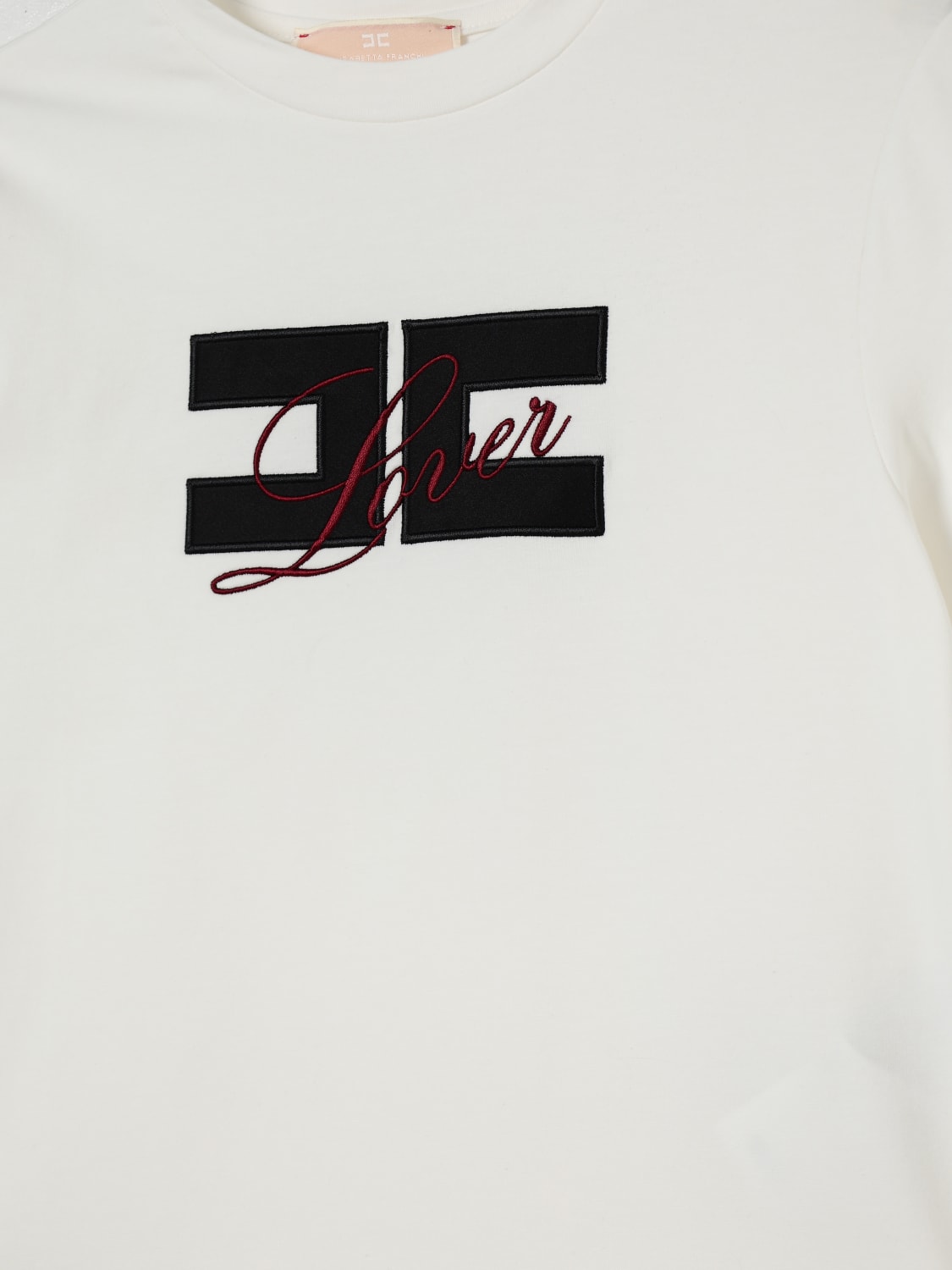 ELISABETTA FRANCHI LA MIA BAMBINA T-SHIRT: T-shirt enfant Elisabetta Franchi La Mia Bambina, Jaune Crème - Img 3