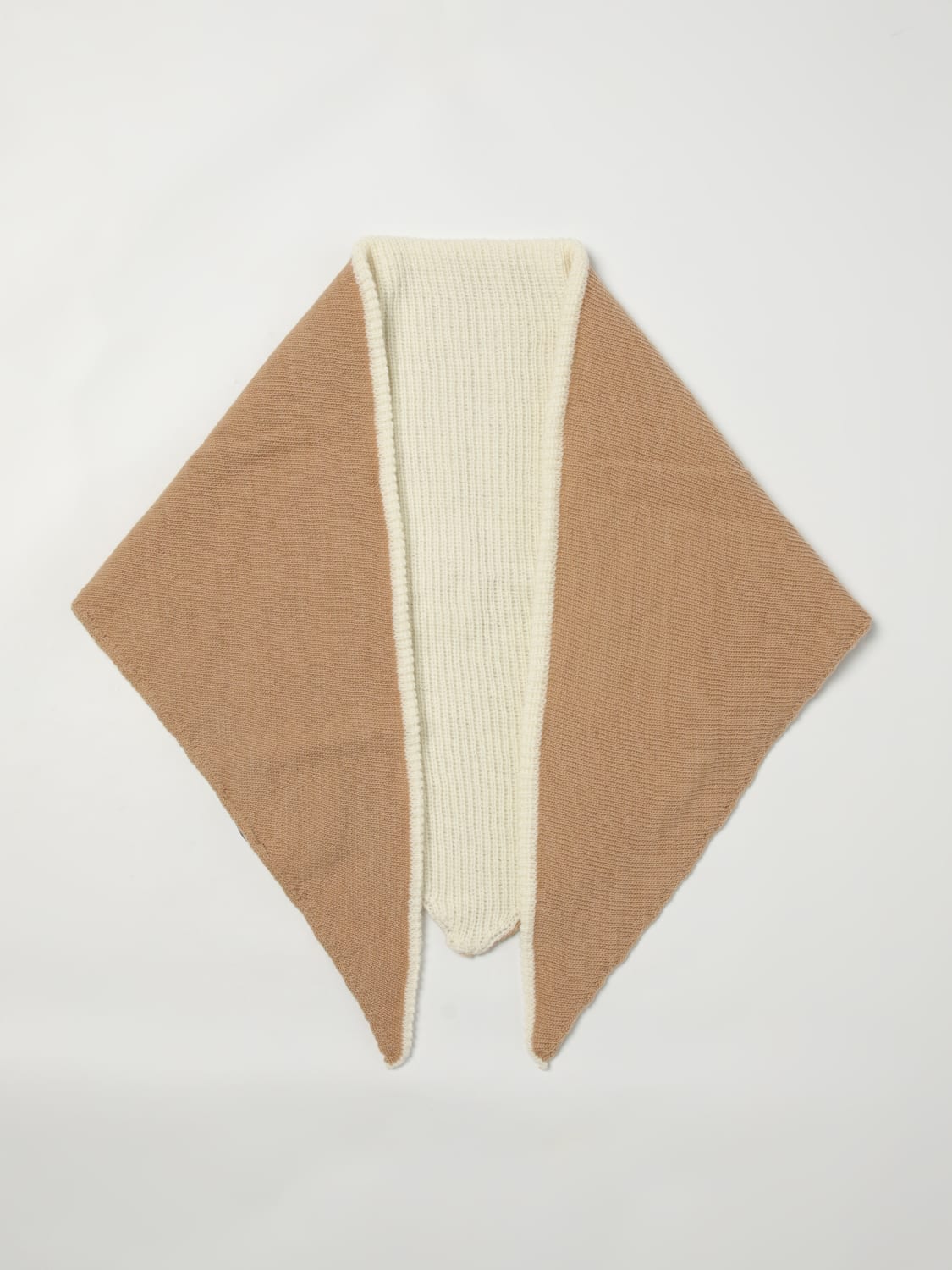 MSGM KIDS SCIARPA: Sciarpa MSGM Kids in misto lana bicolor, Marrone - Img 2