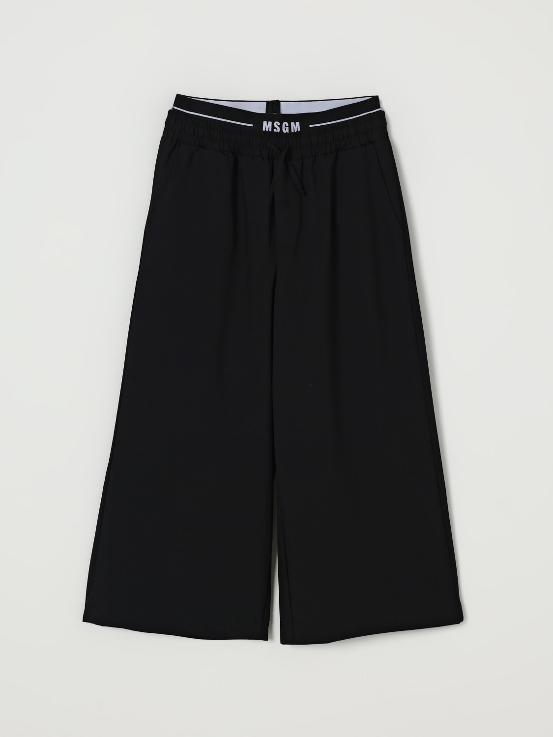 MSGM KIDS PANTS: Pants kids MSGM Kids, Black - Img 1