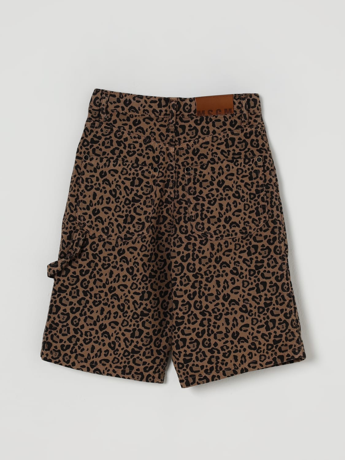 MSGM KIDS SHORTS: Short kids MSGM Kids, Brown - Img 2