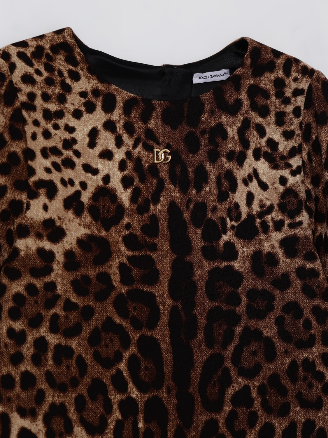 DOLCE & GABBANA DRESS: Dress kids Dolce & Gabbana, Brown - Img 3