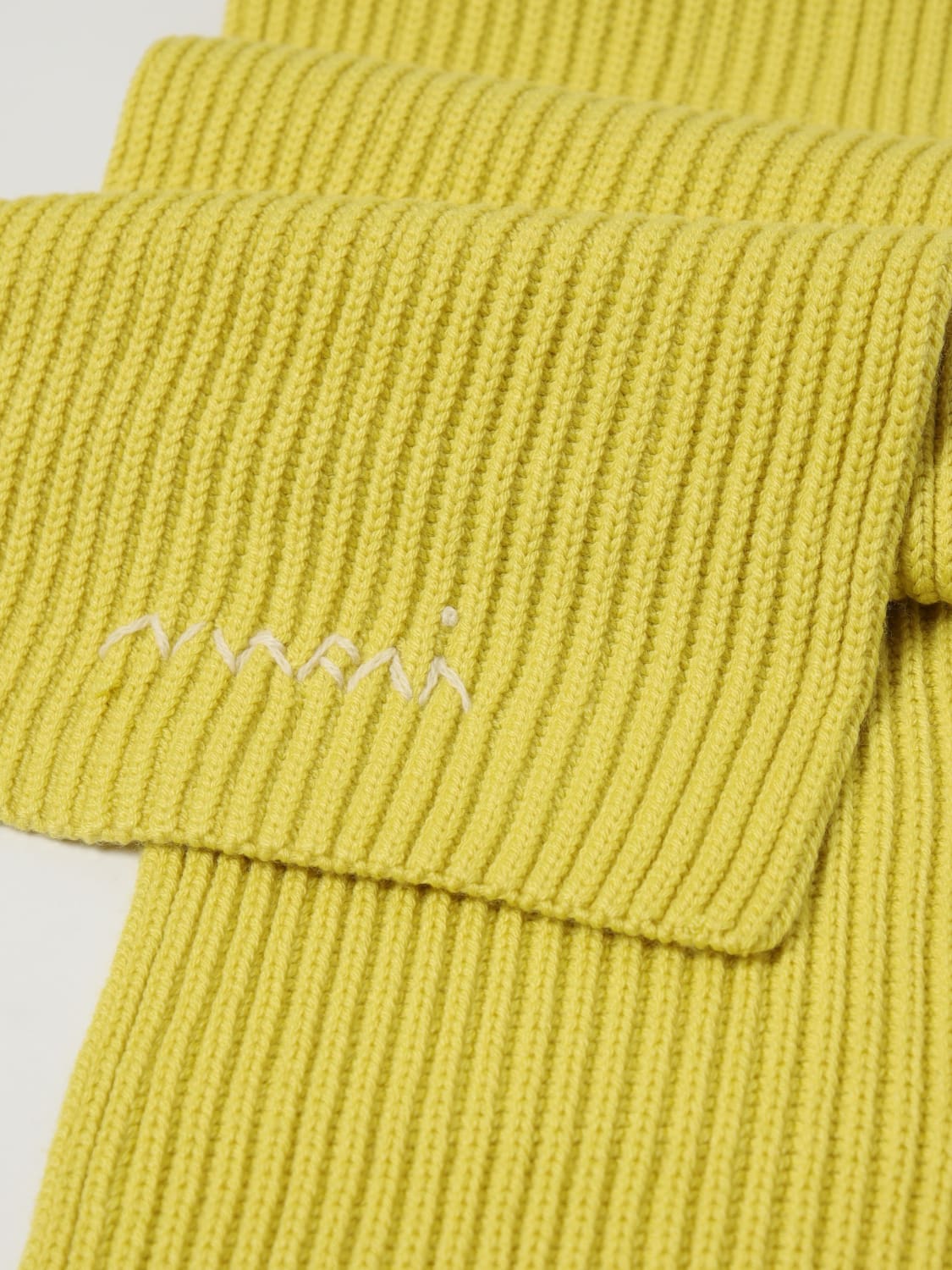 MARNI SCIARPA: Sciarpa Marni in lana a coste , Giallo - Img 3