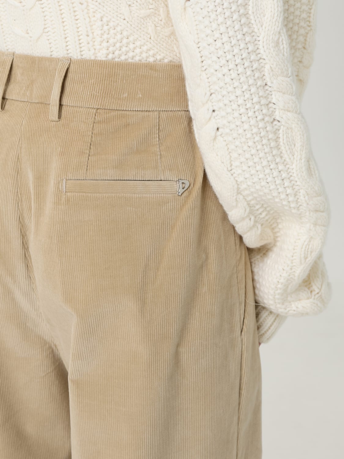 DONDUP PANTALONES: Pantalón mujer Dondup, Crema - Img 3