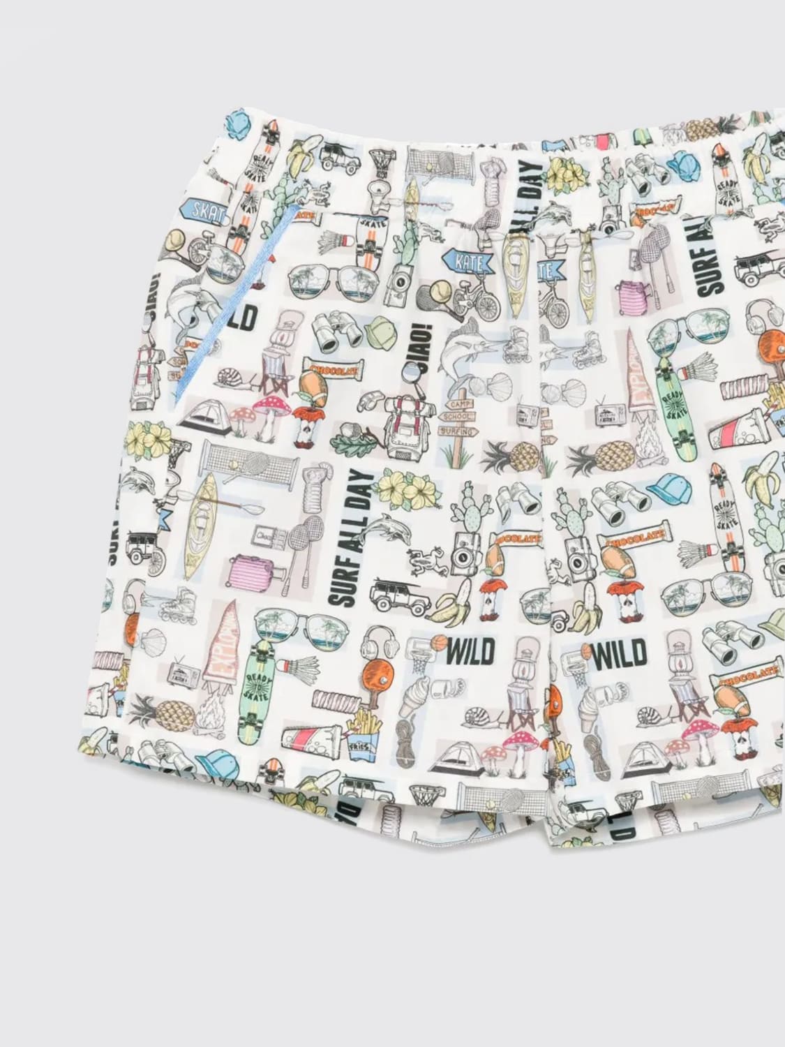 FENDI KURZE HOSE: Hose kinder Fendi, Weiß - Img 3