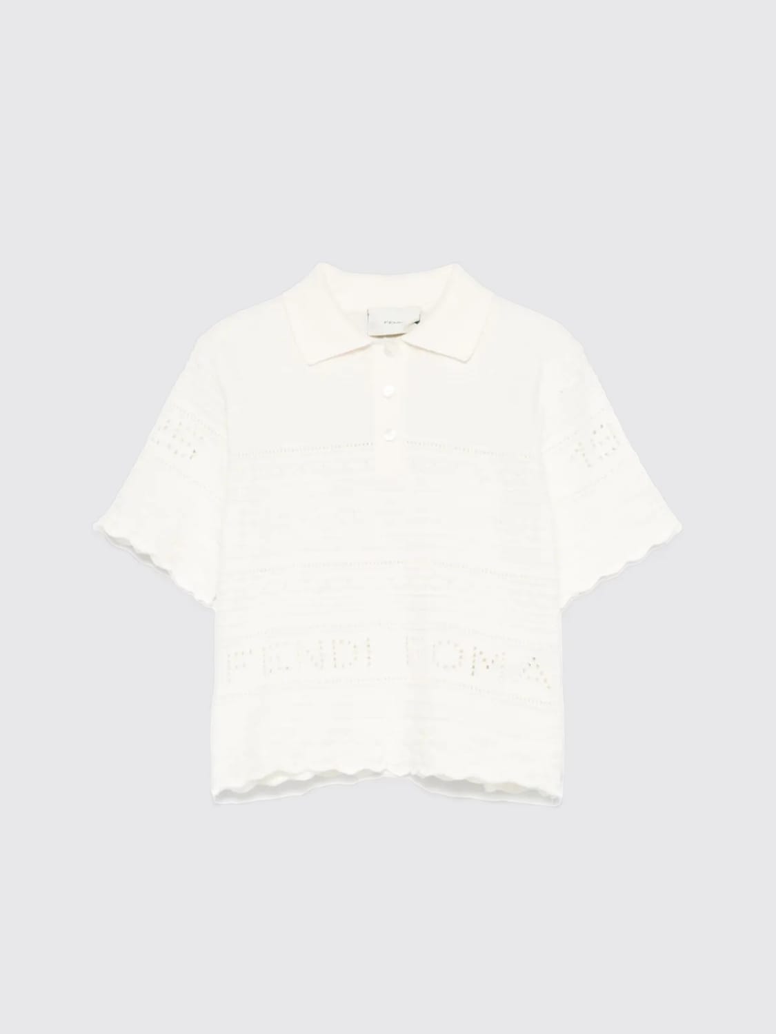 FENDI POLO: Polo enfant Fendi, Blanc - Img 1