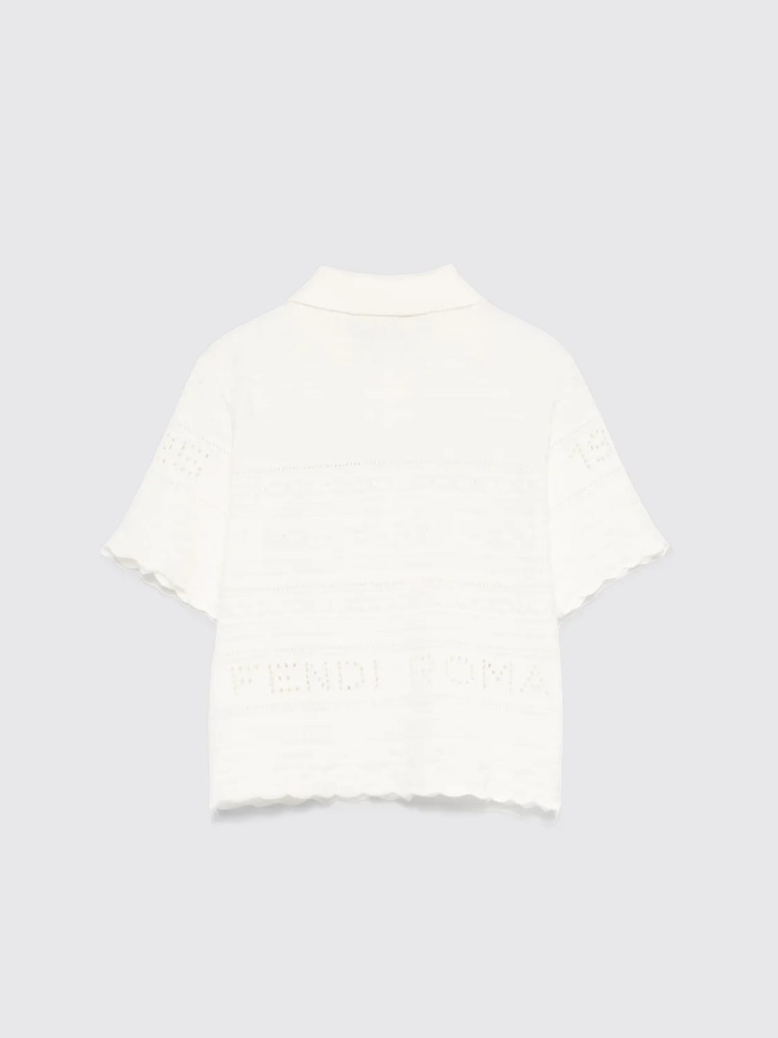 FENDI POLO: Polo enfant Fendi, Blanc - Img 2
