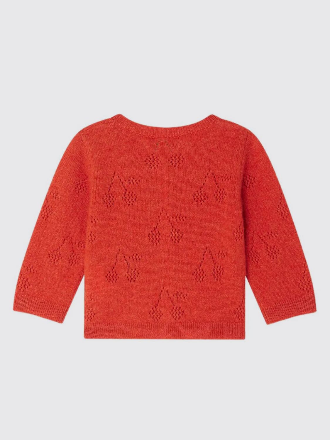 BONPOINT MAGLIA: Cardigan in cashmere a girocollo Bonpoint, Rosso - Img 2