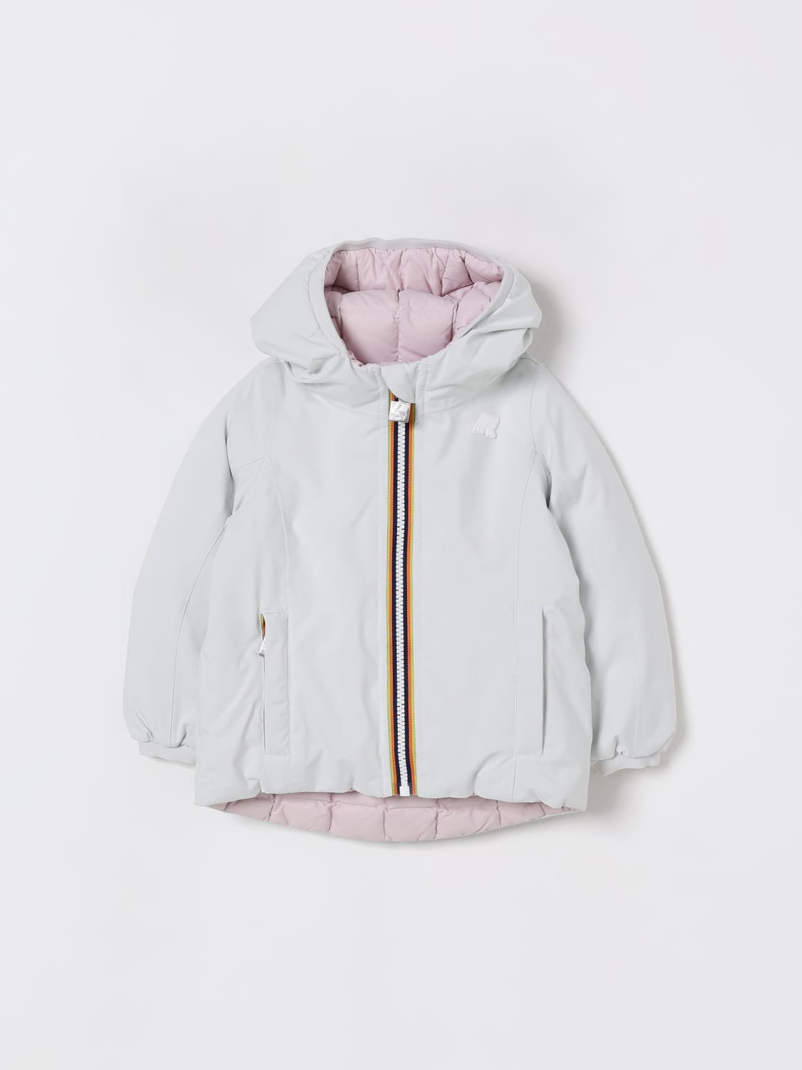 K-WAY JACKET: Jacket kids K-way, White - Img 1