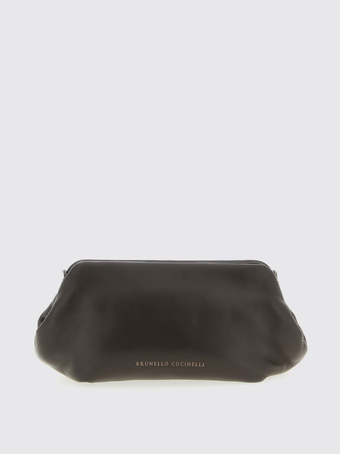 BRUNELLO CUCINELLI CLUTCH: Shoulder bag woman Brunello Cucinelli, Brown - Img 1