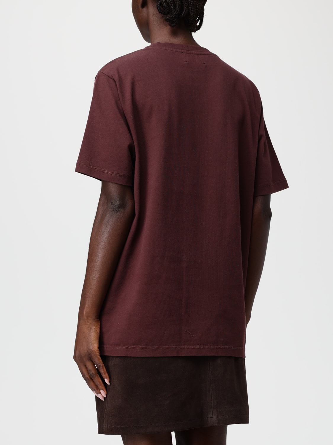 ZADIG & VOLTAIRE T-SHIRTS: T-shirt in cotone con slogan Zadig & Voltaire, Bordeaux - Img 2