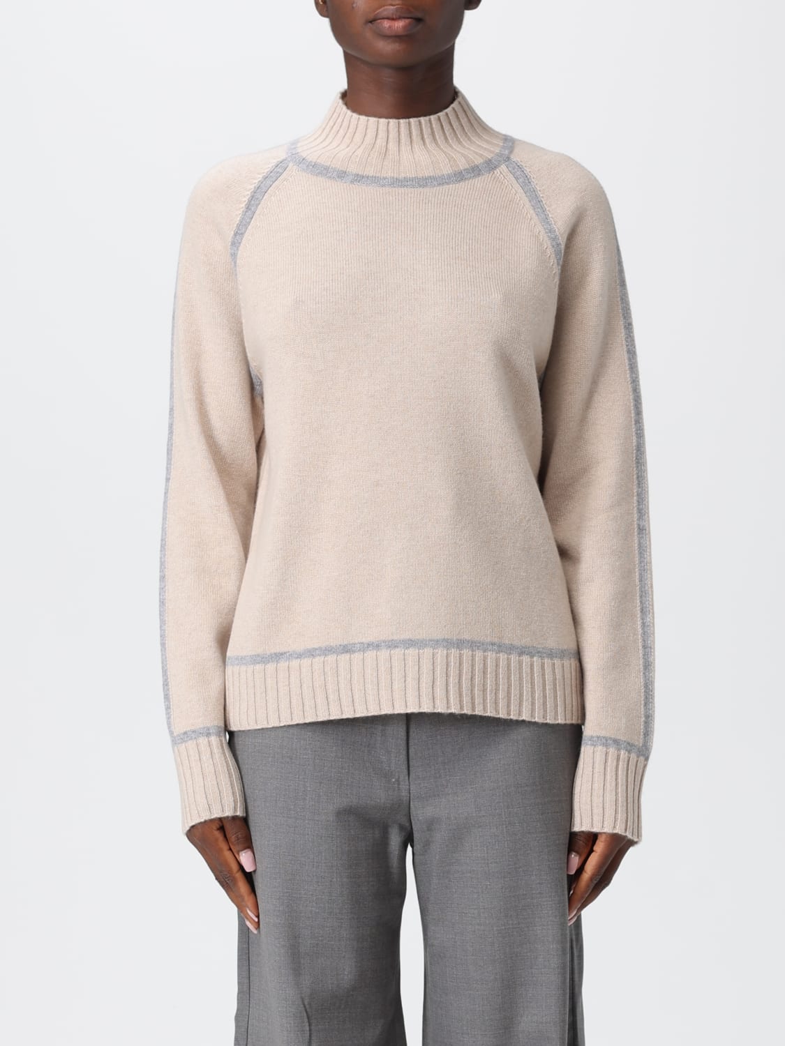 MAX MARA PULL: Pull femme Max Mara, Beige - Img 1