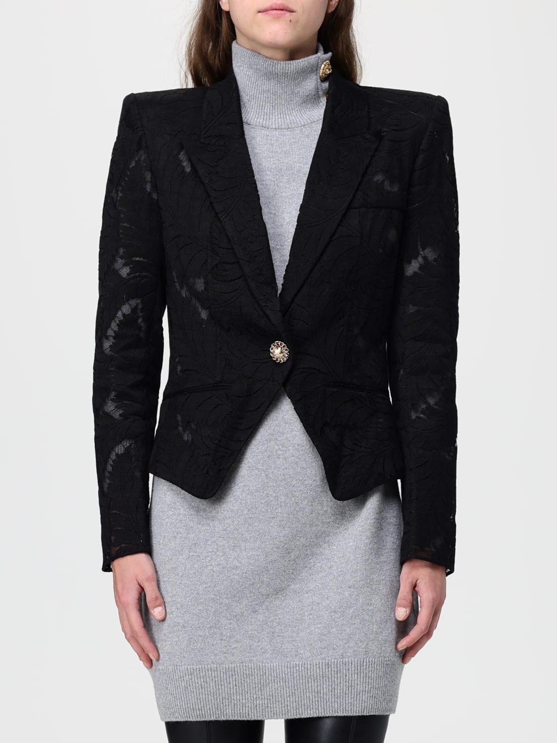 BALMAIN CHAQUETA: Chaqueta mujer Balmain, Negro - Img 1