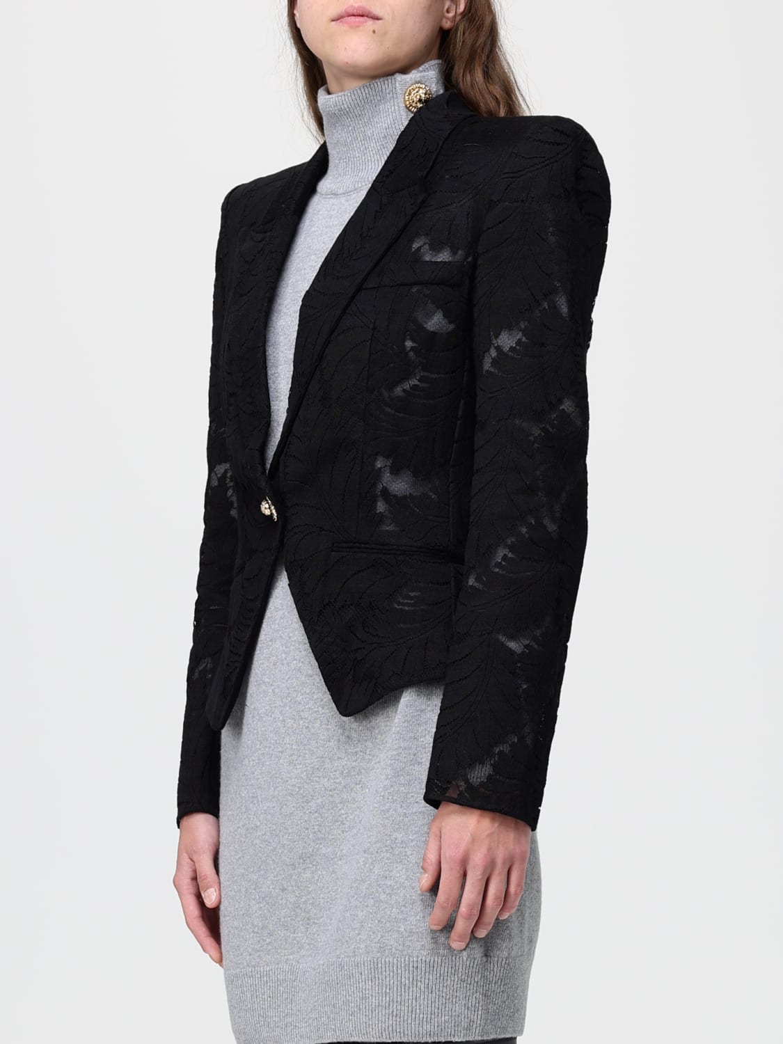 BALMAIN CHAQUETA: Chaqueta mujer Balmain, Negro - Img 4