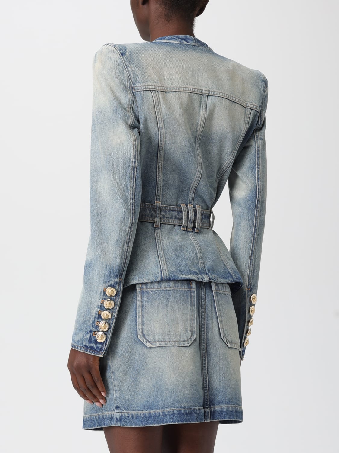 BALMAIN JACKET: Jacket woman Balmain, Blue - Img 3