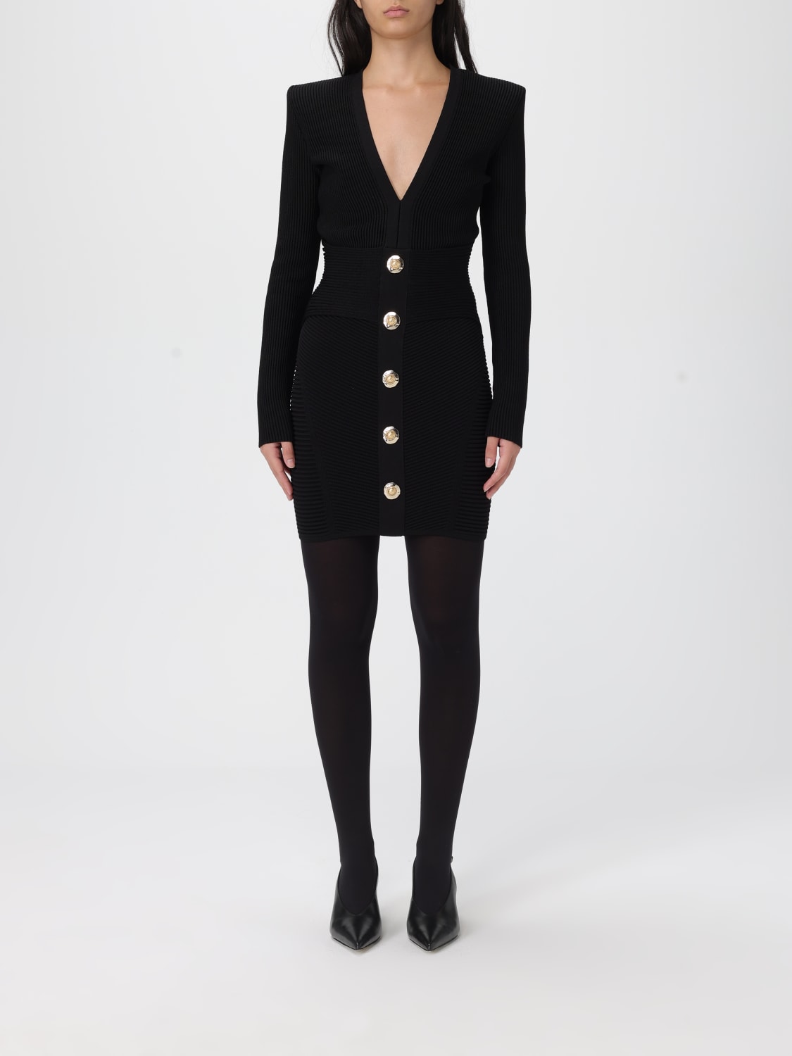 BALMAIN DRESS: Dress woman Balmain, Black - Img 1