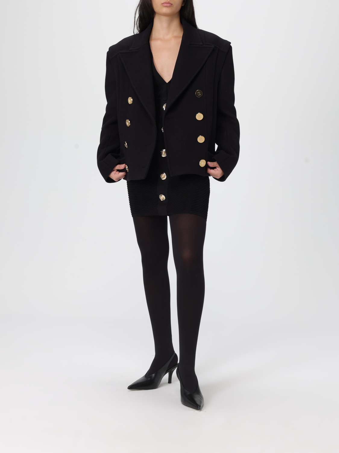 BALMAIN DRESS: Dress woman Balmain, Black - Img 2