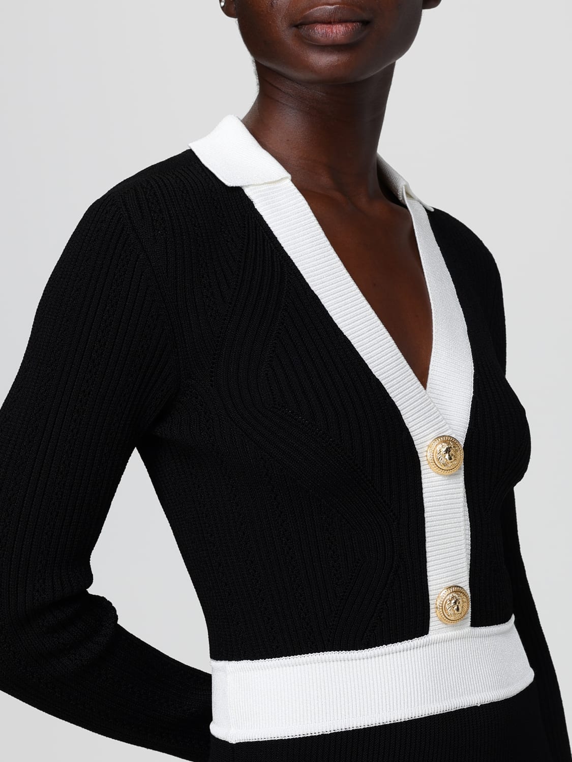 BALMAIN DRESS: Dress woman Balmain, White - Img 4