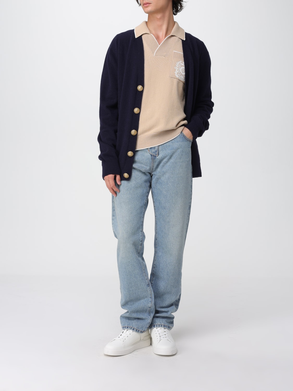 BALMAIN JEANS: Jeans men Balmain, Blue - Img 2