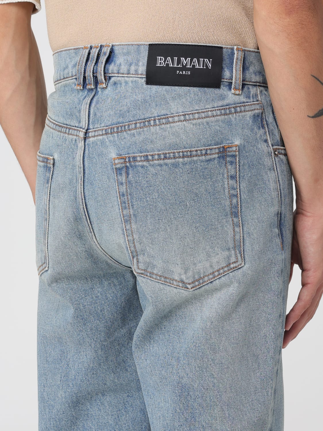 BALMAIN JEANS: Jeans men Balmain, Blue - Img 5