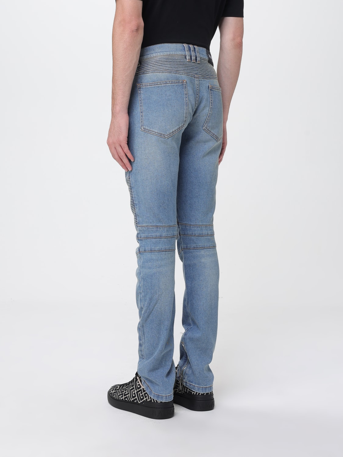 BALMAIN JEANS: Jeans men Balmain, Blue - Img 3