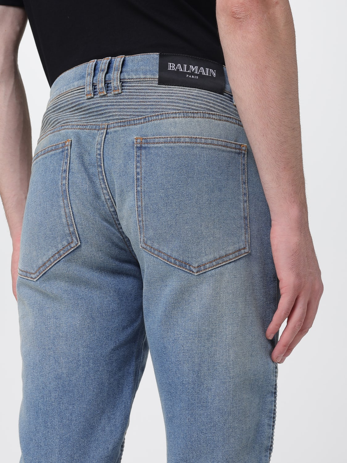 BALMAIN JEANS: Jeans men Balmain, Blue - Img 5