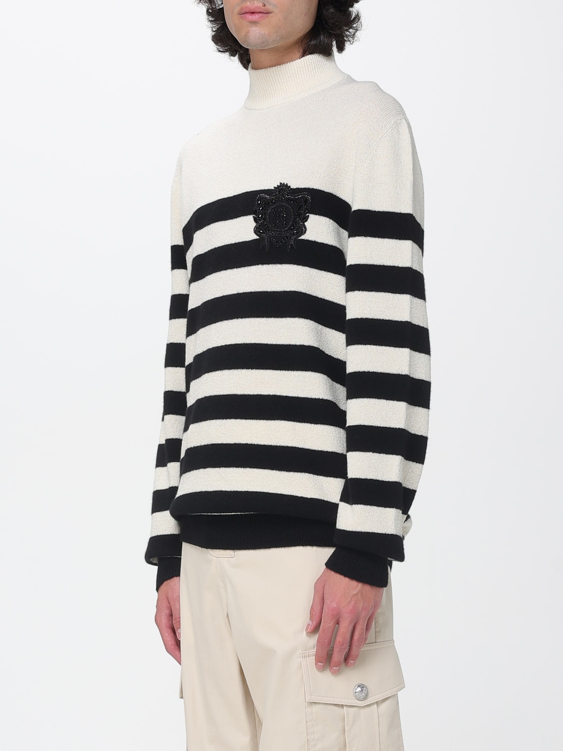 BALMAIN SWEATER: Cardigan men Balmain, White - Img 4
