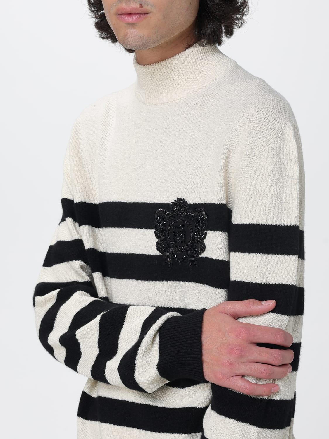 BALMAIN SWEATER: Cardigan men Balmain, White - Img 5