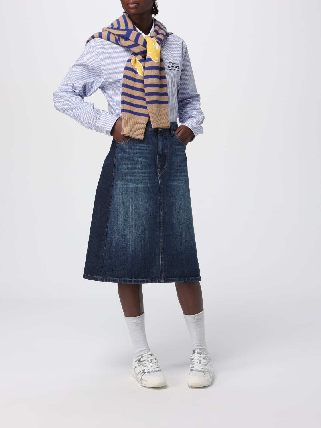 MARC JACOBS MAGLIA: Maglia a righe in lana e cashmere Marc Jacobs, Fantasia - Img 2