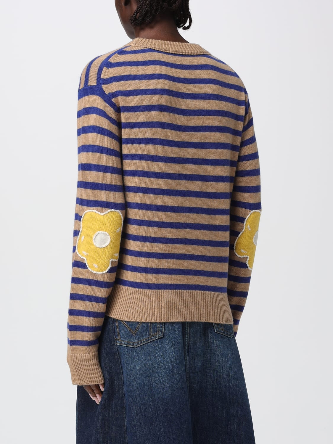 MARC JACOBS MAGLIA: Maglia a righe in lana e cashmere Marc Jacobs, Fantasia - Img 3