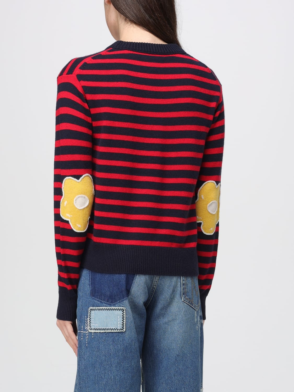 MARC JACOBS MAGLIA: Maglia a righe in lana e cashmere Marc Jacobs, Blue Navy - Img 2