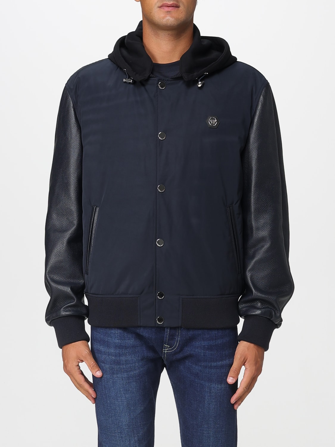 PHILIPP PLEIN JACKE: Jacke herren Philipp Plein, Navy - Img 1