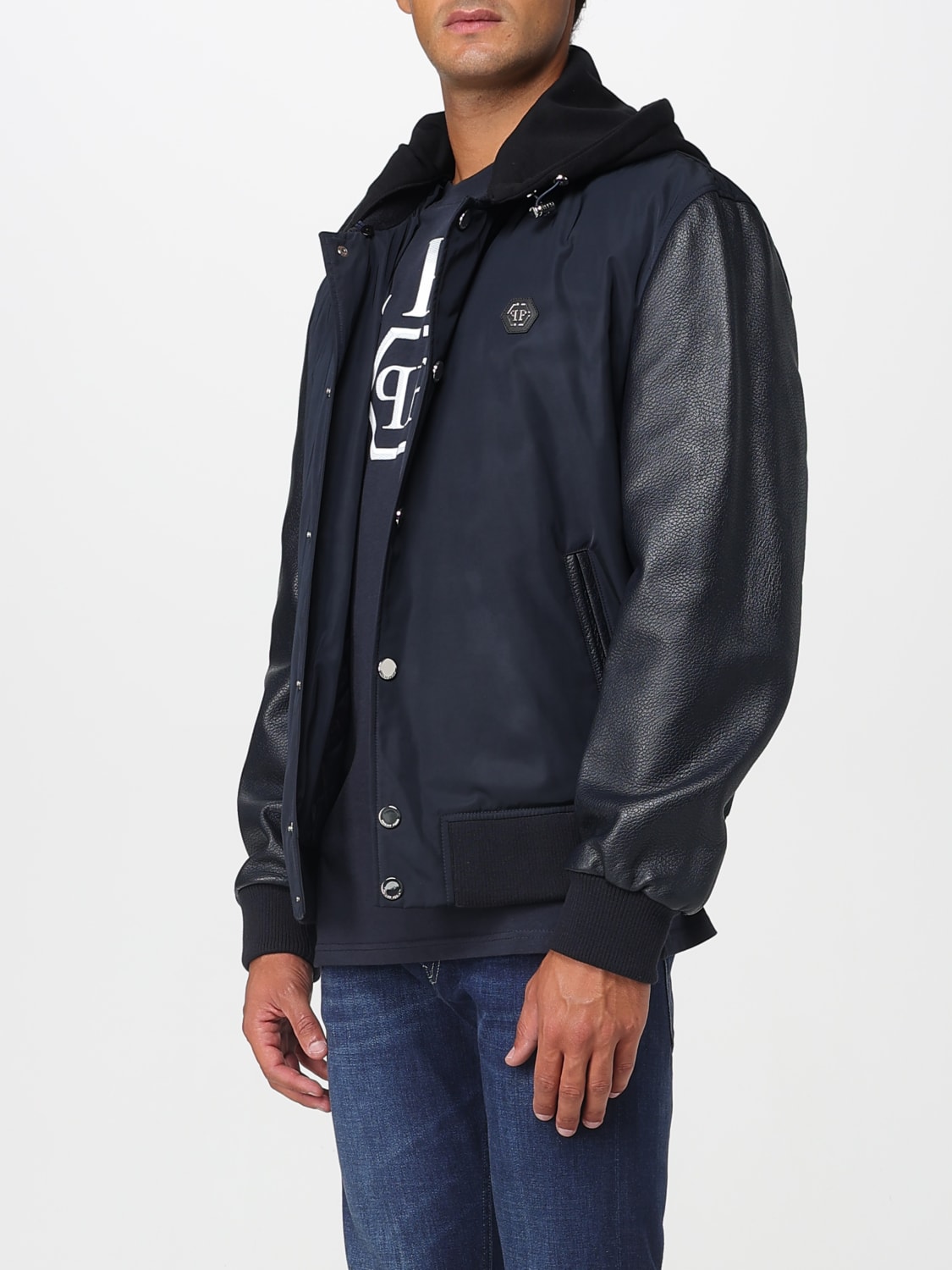 PHILIPP PLEIN JACKE: Jacke herren Philipp Plein, Navy - Img 2