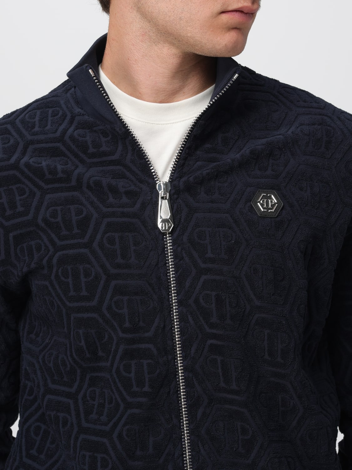 PHILIPP PLEIN SWEATSHIRT: Sweatshirt men Philipp Plein, Blue - Img 5