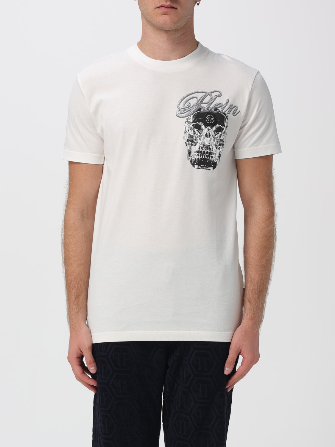 PHILIPP PLEIN T-SHIRT: T-shirt men Philipp Plein, White - Img 1