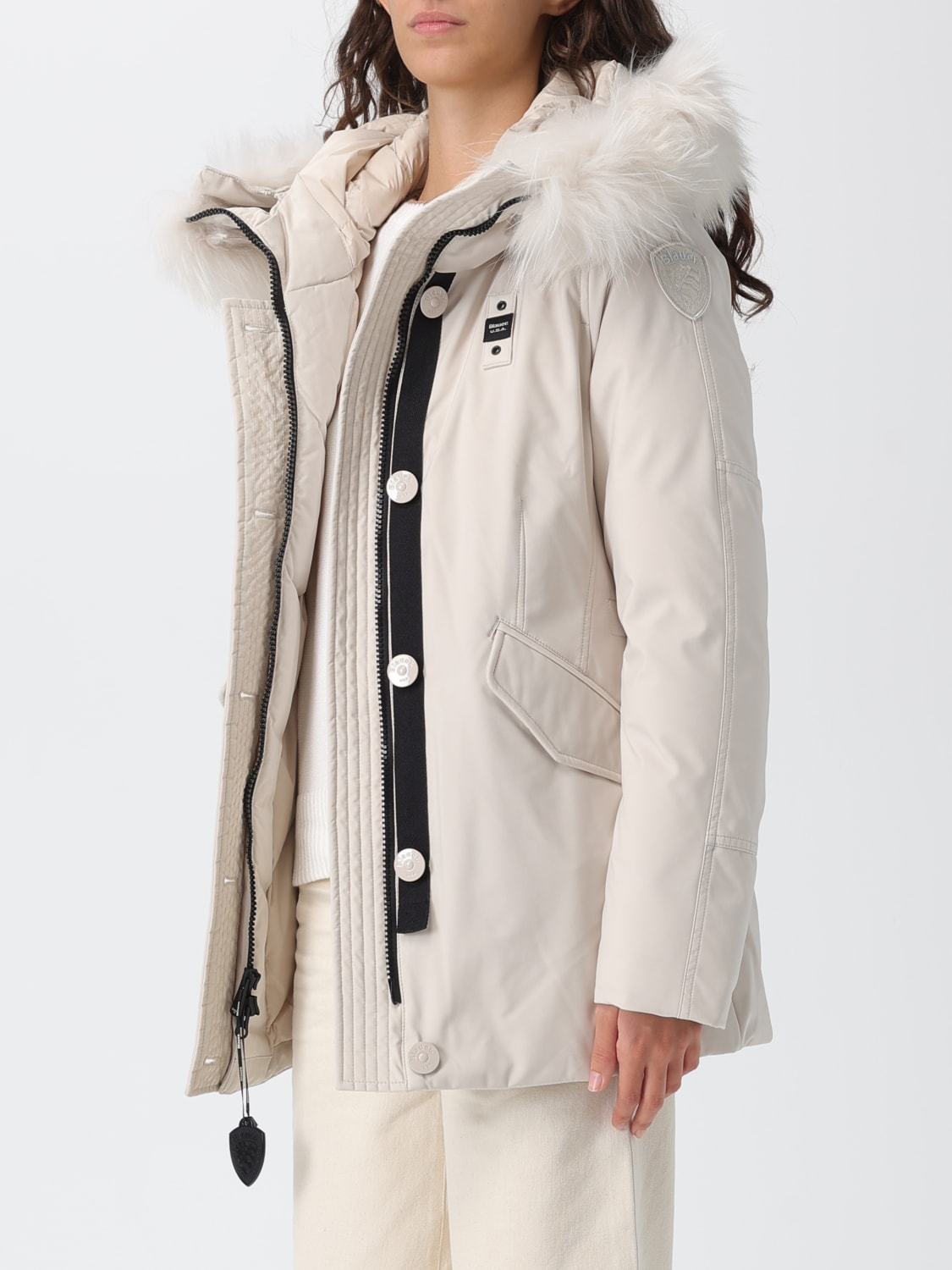 BLAUER MANTEAU: Veste femme Blauer, Gris - Img 3