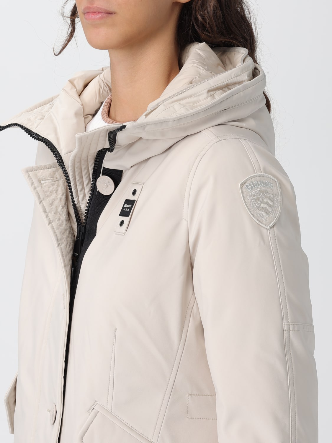 BLAUER MANTEAU: Veste femme Blauer, Gris - Img 4