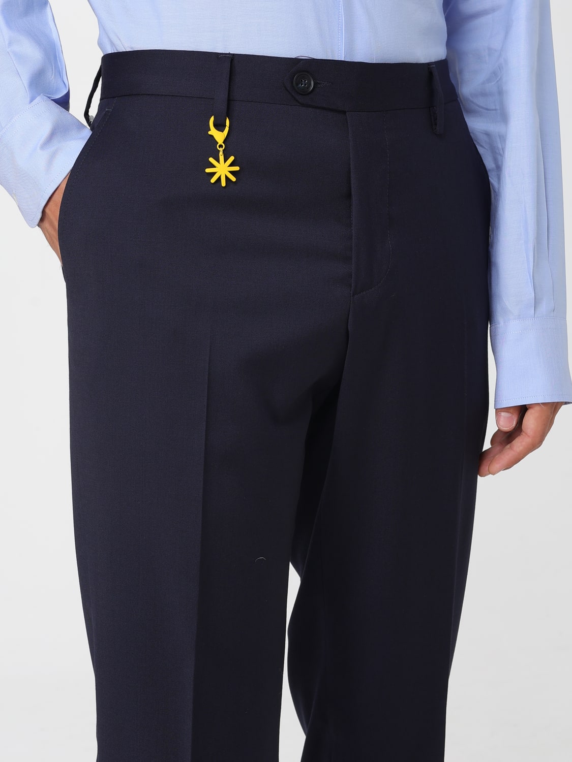 MANUEL RITZ PANTS: Pants men Manuel Ritz, Blue - Img 3