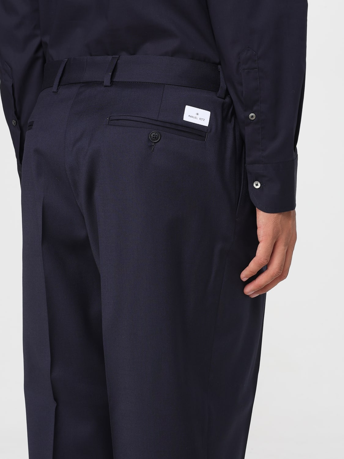 MANUEL RITZ PANTS: Pants men Manuel Ritz, Blue - Img 3