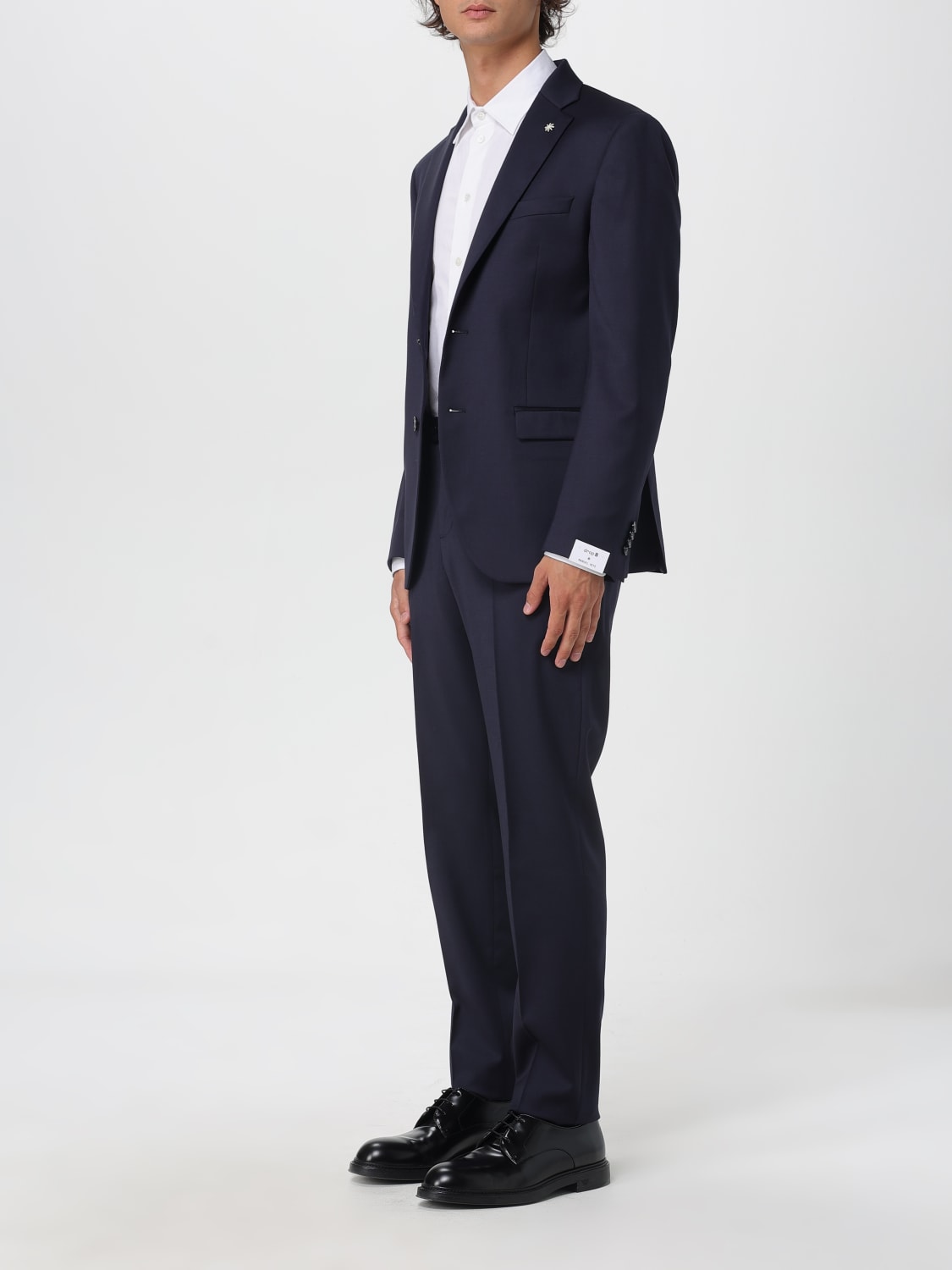 MANUEL RITZ КЛАССИЧЕСКИЙ КОСТЮМ: Классический костюм Мужское Manuel Ritz, Синий - Img 4